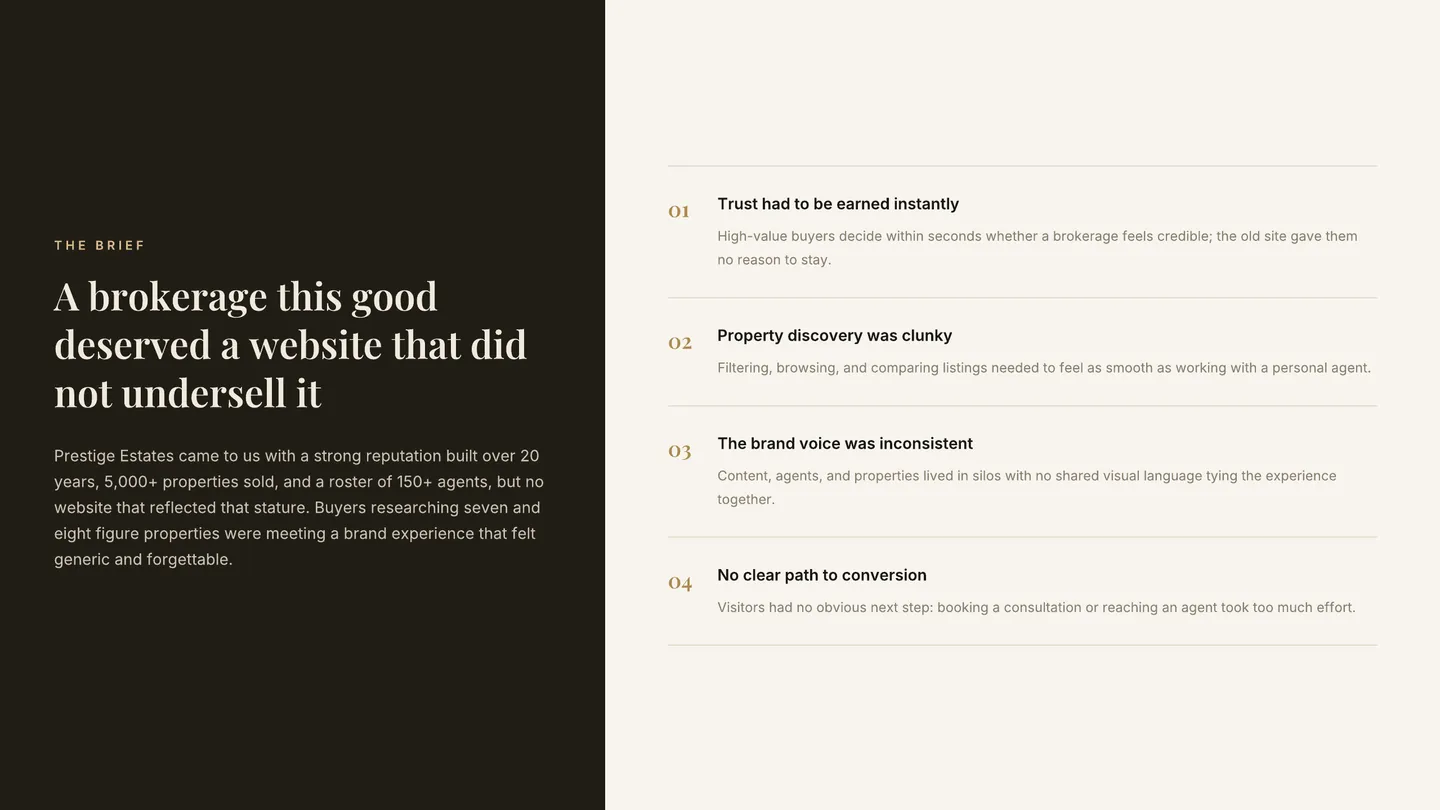Prestige Estates case study, page 3 of 19